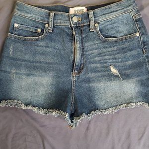High-Waisted Denim Shorts